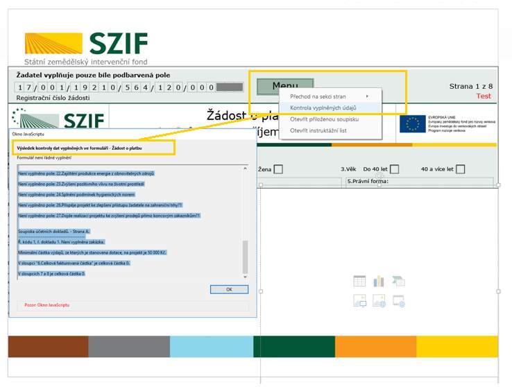 Formulář musí být elektronicky podepsán příslušnou Místní akční skupinou!!! (lze dané MAS zaslat např. emailem nebo na přenosném disku).