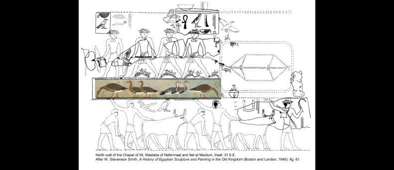 MÉDÚMSKÉ HUSY Původ: Médúm, mastaba prince