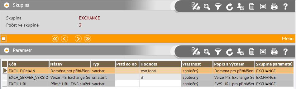 IDUZIVATEL ID uživatele z ESO9. IDVALUE ID věty z ESO9. 2.12 Popis rozhraní obchodních pravidel pro synchronizaci ESO9 -> MS Exchange TABLENAME(string) jméno tabulky z ESO9.