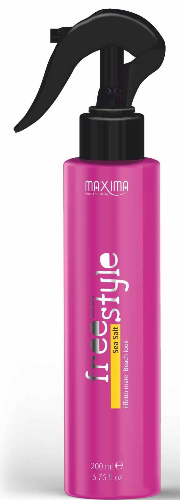 MAXIMA FREE STYLE MAXIMA FREE STYLE MAXIMA FREE STYLE MAXIMA FREE STYLE MAXIMA FREE STYLE SEA SALT SPRAY S MOŘSKOU SOLÍ PRO OBJEM, HUSTOTU A VLNY SLEEK LOOK VYHLAZUJÍCÍ MLÉKO TERMO OCHRANNÉ, PROTI