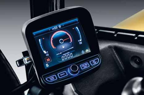 7 barevný LCD display dotyková obrazovka 12 jazyků teplota chladiva