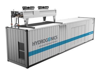 PEM Hydrogenics 300 kw modul Účinnost > 60% Alkalická