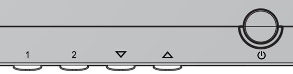 Hlavní nabídka s ovládacími prvky OSD Přední ovládací panel popis (viz níže) Displays the control screen for the highlighted control. Also toggles between two controls on some screens.