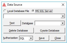 4.6.6 Data Source Okno výběru zdroje dat sítě Obrázek 73 Výběr zdroje dat Modifikovat nastavení datového zdroje je možné jak v lokálním tak i ve vzdáleném módu dohledu.