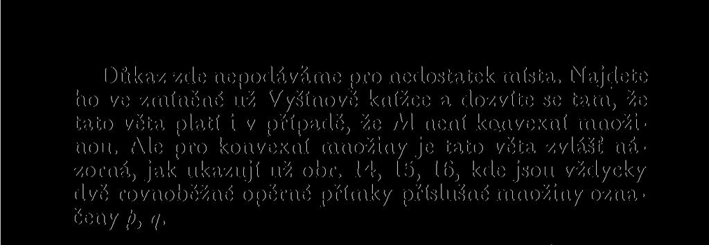 Ale pro konvexní množiny je tato věta zvlášť názorná, jak ukazují už obr.