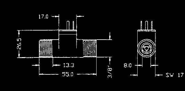 4436) Procesní připojení: R 1¼ - vnější závit Jmenovitá světlost: DN 25 GNS-SCV-W snímač hladiny pro použití pro vodu a všechna elektricky vodivá média GNS-SCV-Z snímač
