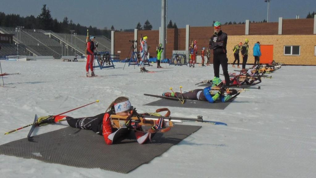 Biatlon Žáci střílejí ze vzduchovky