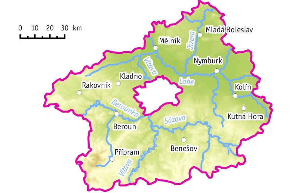 1 Úvod Středočeský kraj se nachází v centrální části ČR a je velmi rozmanitým regionem, jehož přírodní podmínky a z nich vycházející hospodářské možnosti utvářejí stav životního prostředí kraje.