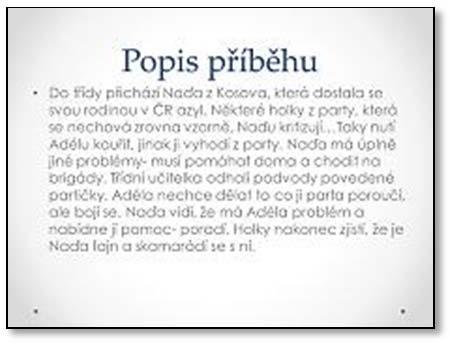 5.4 Nesuď knihu podle obalu KOMIX Komixový příběh na téma Uprchlíci mezi námi zpracovali žáci 7.