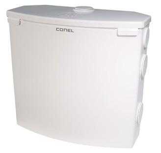 Čerpací technika Conel FLOW - malé čerpací stanice FLOW BOX robustní čerpací stanice k přečerpání šedých vod 408 188 42 40 95 371 50 50 40 240 320 FLOW BOX - technické údaje > Volný průchod: 12 mm >