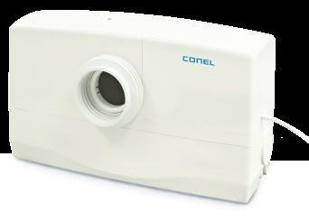 Čerpací technika Conel FLOW - malé čerpací stanice FLOW CUT BOX variabilní malá čerpací stanice pro WC FLOW CUT BOX - výhody Oblast použití > K montáži za WC, vedle WC nebo do předsazené stěny