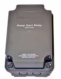 Spínač čerpadla - Pump Start Relay slouží v automatických zavlažovacích systémech k přímému ovládání čerpadla řídicí jednotkou. Je určeno pro jednofázová čerpadla do příkonu 1,5 kw.