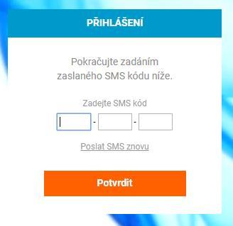 Telefonní číslo pro jeho zasílání si volíte například při aktivaci aplikace na pobočce.