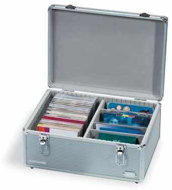 co se ještě hodí CARGO MULTI XL Hliníkový kufr ke komfortnímu uspořádání mincovních sad, CD, volných kartiček, pohlednic, a jiných