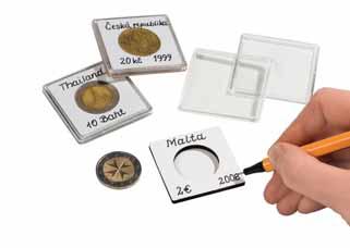 Všechna pouzdra na mince LEUCHTTURM: - jsou průhledná a odolná proti poškrábání - mají pevný uzávěr - zároveň je lze lehce otevřít Kulaté mincovní bublinky Cena za balení (10 kusů) Mince 14 41 mm Ø A