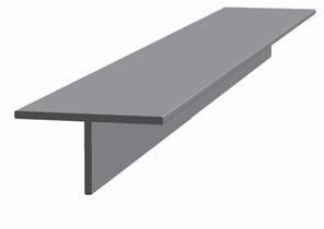 Tolerance délky +10 mm / 20 mm. b Dripprille Okapová lišta Profil zůstává v betonu. Použití např. v balkonech.