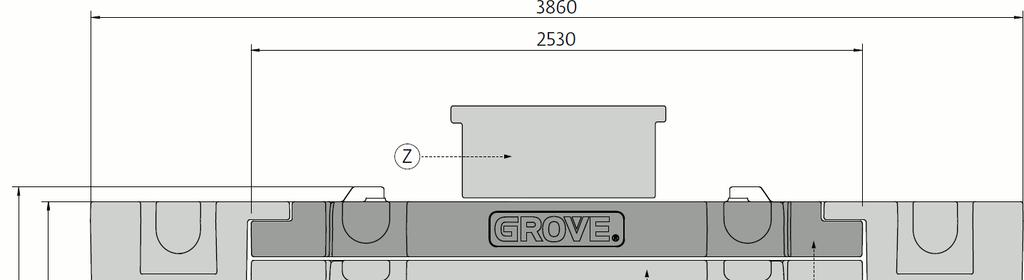 Sestava protiváhy: 9 Z 0,8 t Y 2,7 t X 1,0 t W 2,1 t V 7,1 t U 1,5 t T 2,2 t S