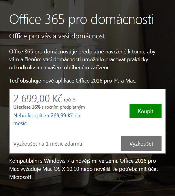 Office 365 - cena https://products.office.
