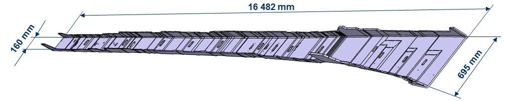 letiště Obr. 2 Front Spar kompozitový nosník Obr.