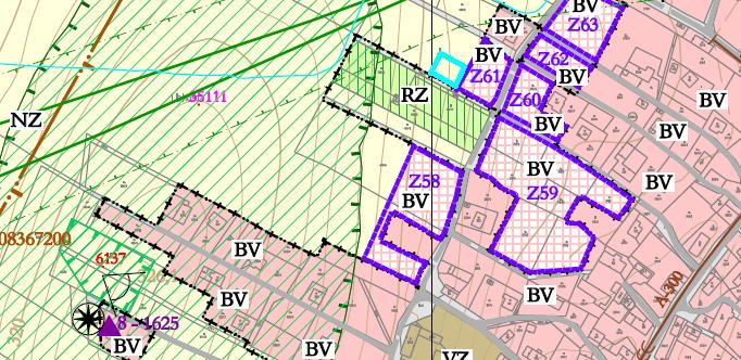 Jsou to plochy tvořené zemědělským půdním fondem, kde je jakákoliv nová výstavba, kromě nezbytné veřejné dopravní a technické infrastruktury nepřípustná.
