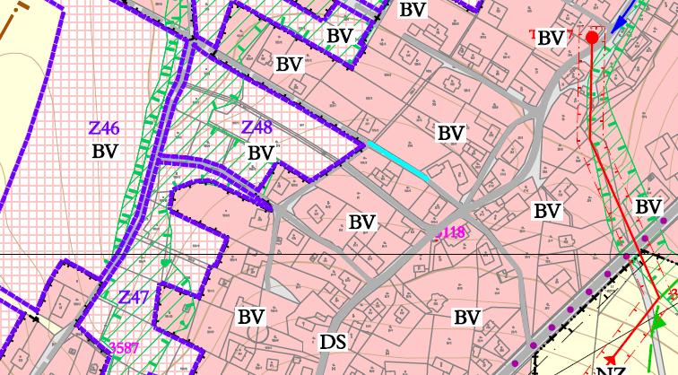Dle současně platné územně plánovací dokumentace náleží pozemek parc. č. 924 do zastavěného území, do plochy DS dopravní infrastruktura silniční, s vyznačení šířkové úprava místní komunikace.
