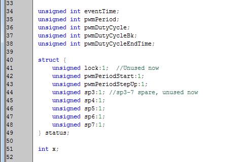 Example: Compare Unit PWM generation