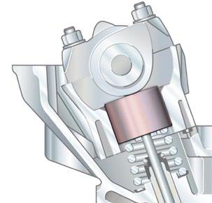 Mechanická hrníčková zdvihátka se seřizovací podložkou umístěnou shora Definovaná ventilová vůle se určí prostřednictvím podložky pro nastavení vůle, který je volně vložený v základním tělese.