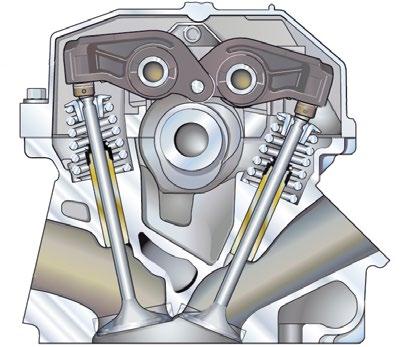 3 Konstrukce a funkční charakteristika prvků pro vymezování ventilové vůle Hydraulický opěrný vymezovač Stejně jako u hydraulických hrníčkových zdvihátek, spočívá rozdíl mezi různými hydraulickými