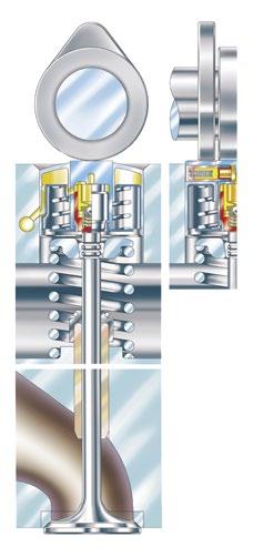 Hydraulický vymezovač ve vnitřním zdvihátku vymezuje ventilovou vůli.