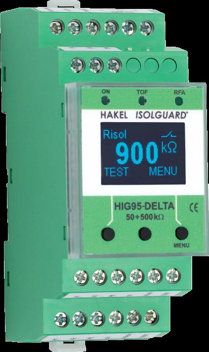 Zdravotní zařízení Hlídač izolačního stavu ISOLGUARD HIG95-DELTA Hlídač izolačního stavu z produkce firmy HAKEL, typ ISOLGUARD HIG95-DELTA, je určen zejména k monitorování izolačního stavu