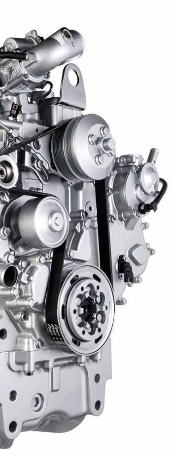 MOTOR VÝKONNÉ SRDCE BEZPEČNÁ A SNADNÁ ÚDRŽBA Kompaktní motor, optimalizované uspořádání