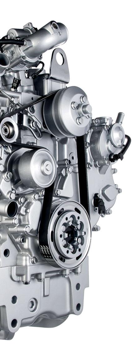 MOTOR VÝKONNÉ SRDCE BEZPEČNÁ A SNADNÁ ÚDRŽBA Kompaktní motor, optimalizované uspořádání