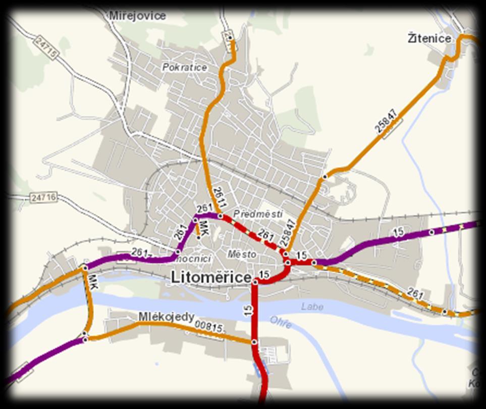 Dle celostátního sčítání dopravy z roku 2010 projede nejvytíženějším úsekem ve městě na 17 tisíc vozidel během 24 hodin.