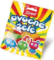 Arašídy solené, nesolené Ovocné želé