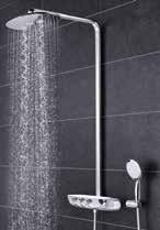 Hlavová sprcha Rainshower SmartActive 310 Cube se dvěma režimy proudu Termostatická baterie Grohtherm SmartControl pro podomítkovou instalaci: Stiskněte, otočte, sprchujte se Minimalistická ruční