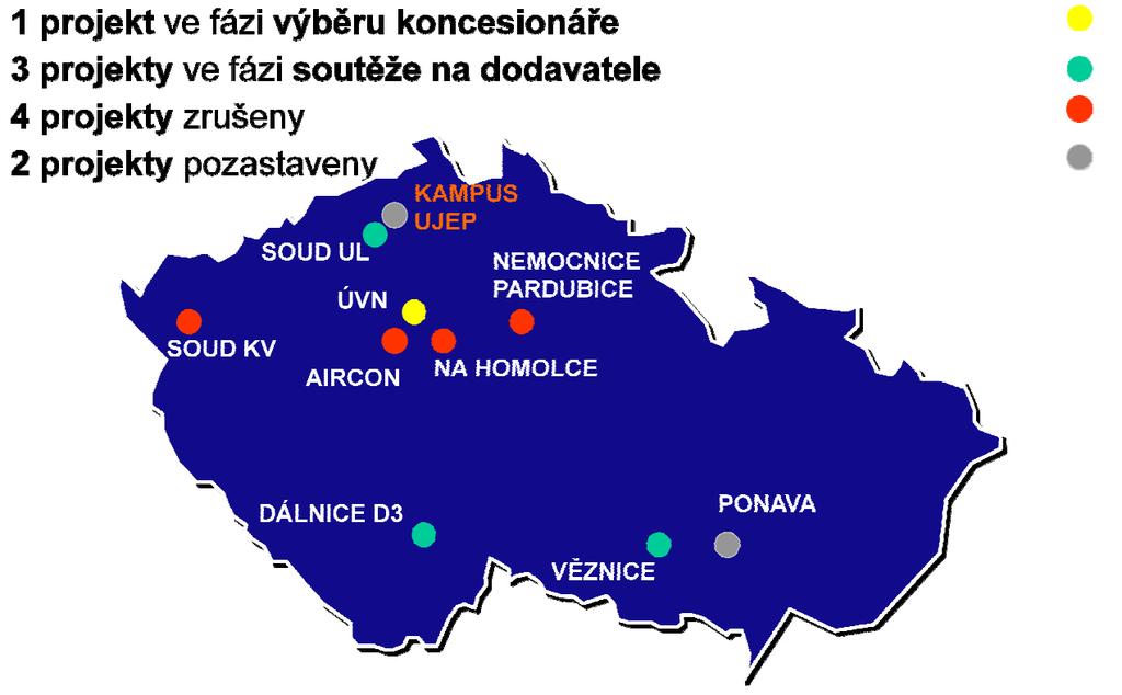 Mapa ČR PPP