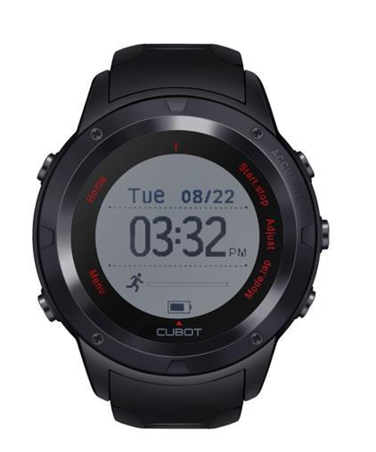 Řada F (Smart Wearables) Cubot F1 Dostupné barvy: Černá OS Proprietární Dostupnost : Na objednání Typ zařízení Smart Watch NOVINKA 1.