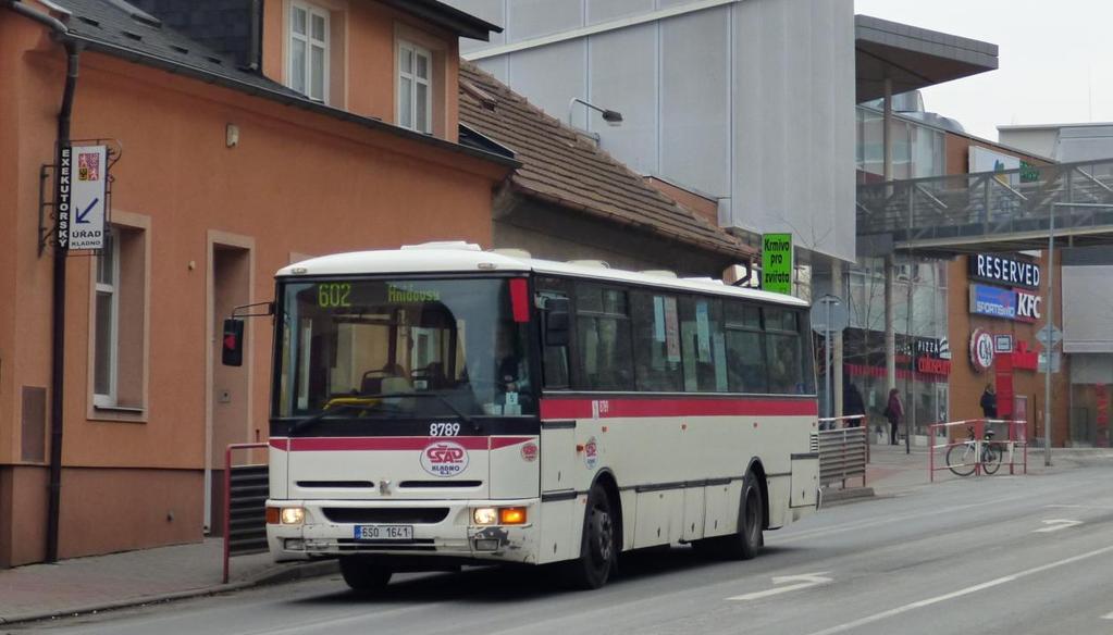 Obr. 4.: Karosa B952 dopravce ČSAD MHD Kladno a.s. na lince 602 nedaleko NC Central. [autor: Marek Pospíšil] 3.