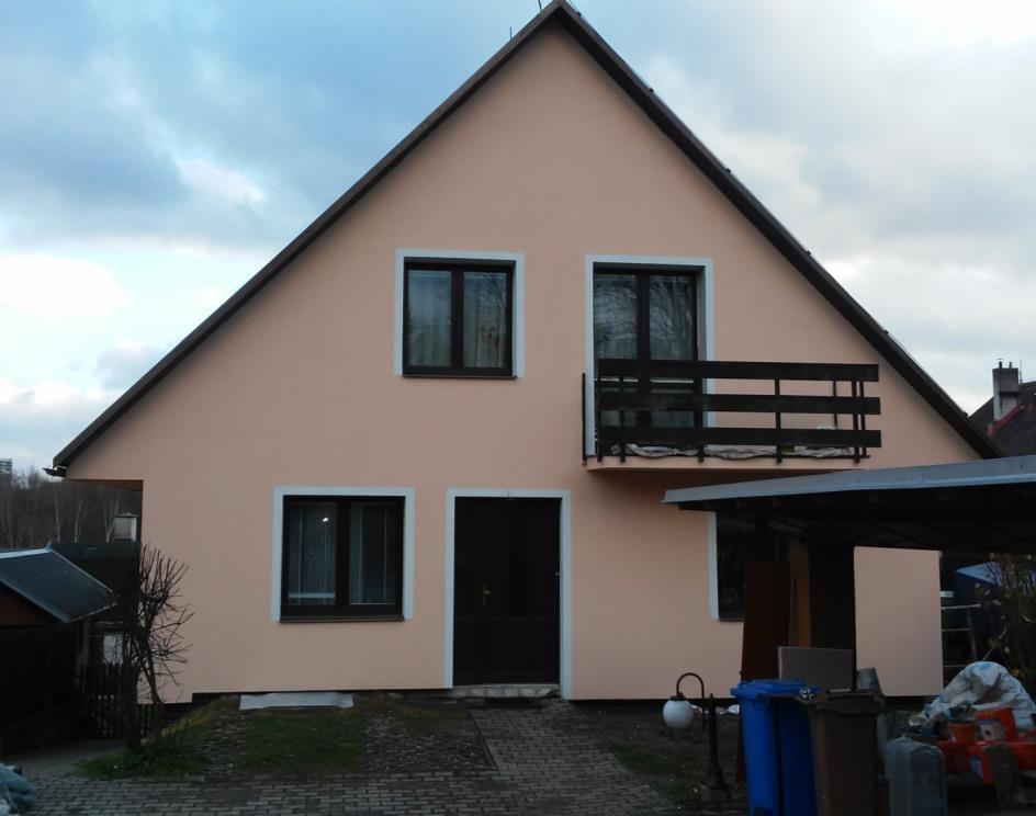 RD v Libereckém kraji - dílčí rekonstrukce rodinného domu (stav po realizací opatření) Oblast podpory: A.0 Úspora energií: 33% Náklady: 350 tis.