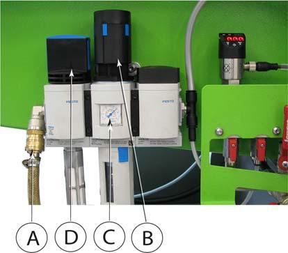 4.3.1 Připojení k elektrické síti Pracemi spojenými s připojením stroje k elektrické rozvodné síti musí být pověřen odborný elektrikář! Dbejte na správné přípojné napětí!