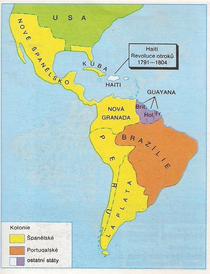 Latinská Amerika na počátku 19.