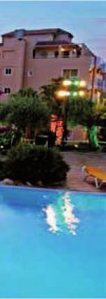 12% POLOHA klubový hotelový komplex je umístěn na klidnějším místě rušného letoviska Lloret de Mar, v rozlehlé terasovité zahradě, má 3 hotelové budovy a jeden apartmánový dům, vzdálenost od pláže i