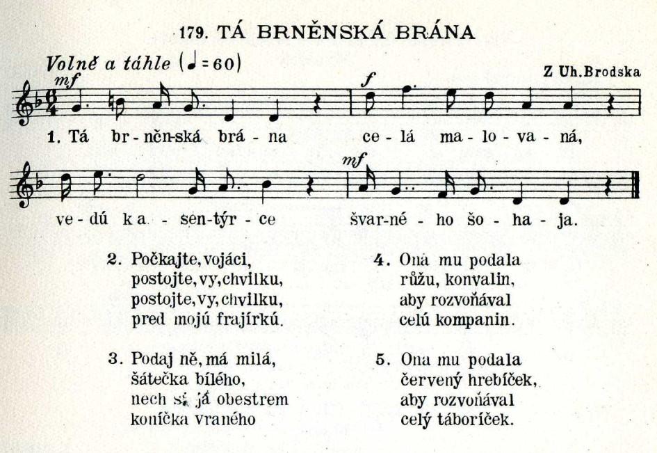 POLÁČEK, JAN: Slovácké pěsničky V.