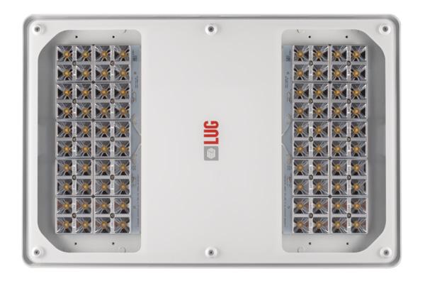 Přehled sortimentu: CRUISER LUG LIGHT FACTORY Technické parametry: Napájení: 220-240V 50/60Hz Výkon: 106 / 141 / 175 W Světelný tok: 11 800-22 100 lm Barva světla: 4000 / 5700 / 6500K Úhel světla: