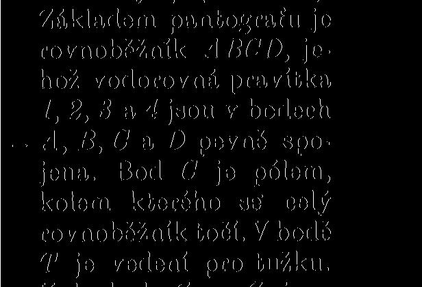 Zastaví-li 3e posuvná značka mezi rameny na značku pro určitý poměr a upevní se, pak lze odměřovati délky na mapě ku př.