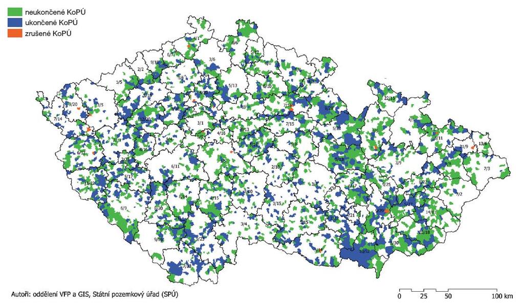 Realita ochrany krajiny pozemkové úpravy 17 %