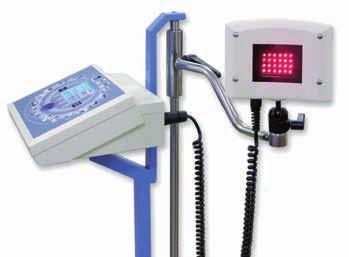 Je předprogramován pro 131 diagnóz a indikací 341 impulsních a 319 interferenčních elektroléčebných proudů.