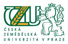 Česká zemědělská univerzita v Praze Ústřední komise Biologické