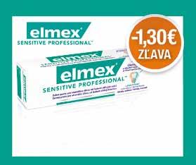 Elmex zubná pasta 75 ml Sensitive Professional 53,200 /1 L 5,29