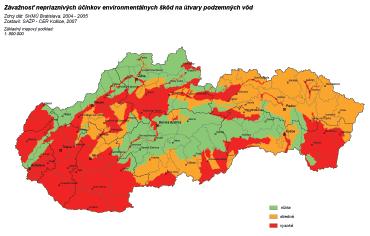 Voda V tejto problematike sú samostatne hodnotené podzemné vody, povrchové vody a samostatnú časť tvorí ochrana vôd.